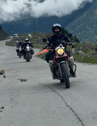 Motorcycle in Mustang